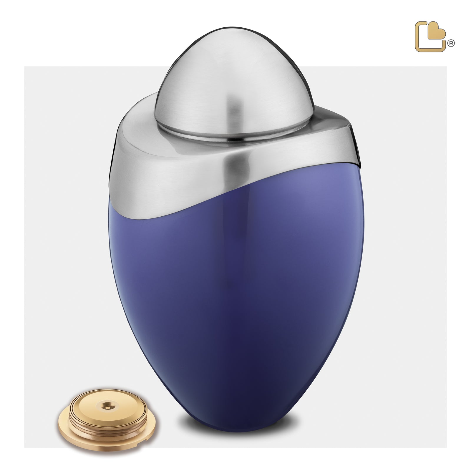 A361 Amore Standard Adult Urn Blue & Bru Pewter