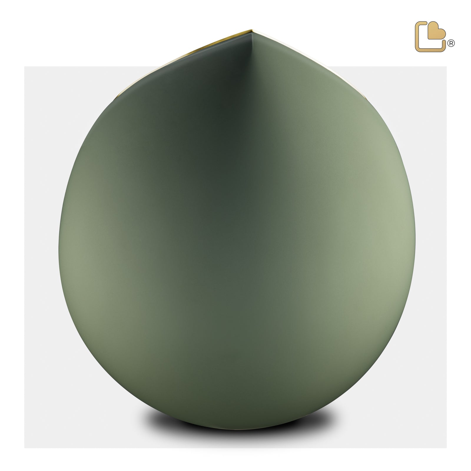 A585 Drop Standard Adult Urn Sage Green & Bru Gold