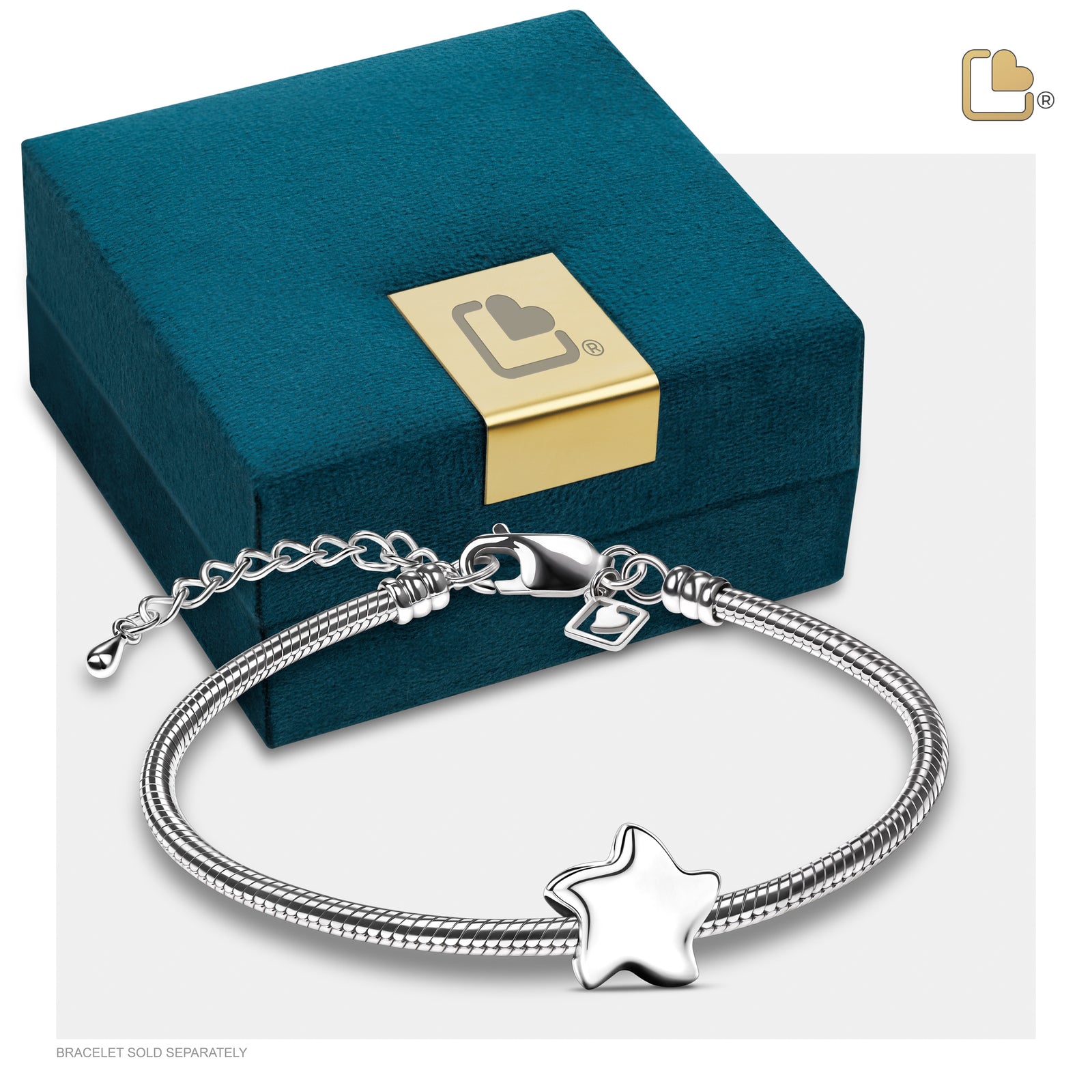 BD2030 Angelic Star Ashes Bead Pol Silver