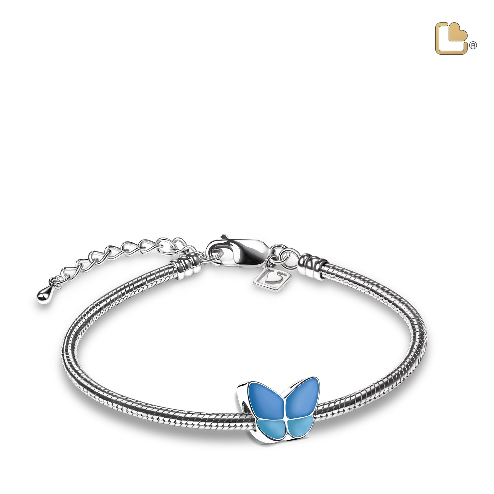 BD2091 Wings of Hope Ashes Bead Pearl Blue & Pol Silver