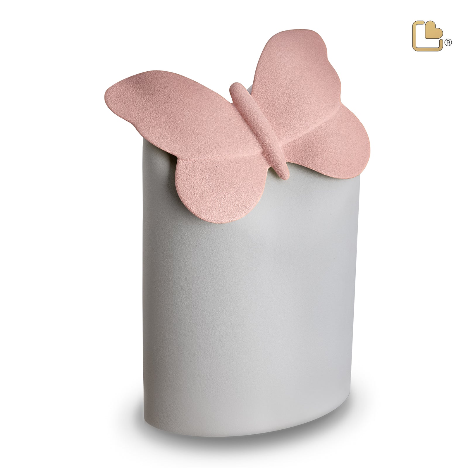 CA150 Paradise Butterfly Standard Adult Urn Silver Grey & Pink