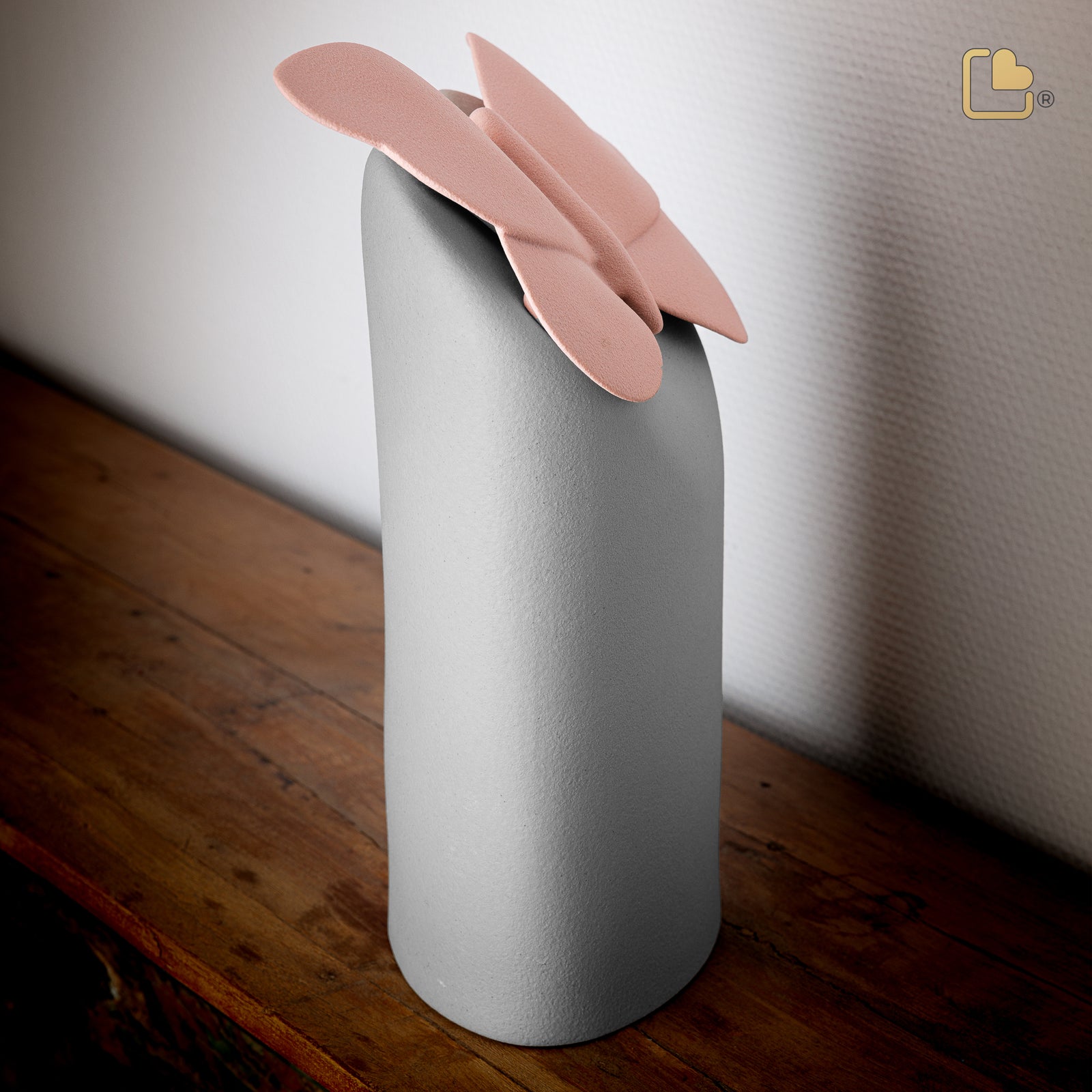 CA150 Paradise Butterfly Standard Adult Urn Silver Grey & Pink