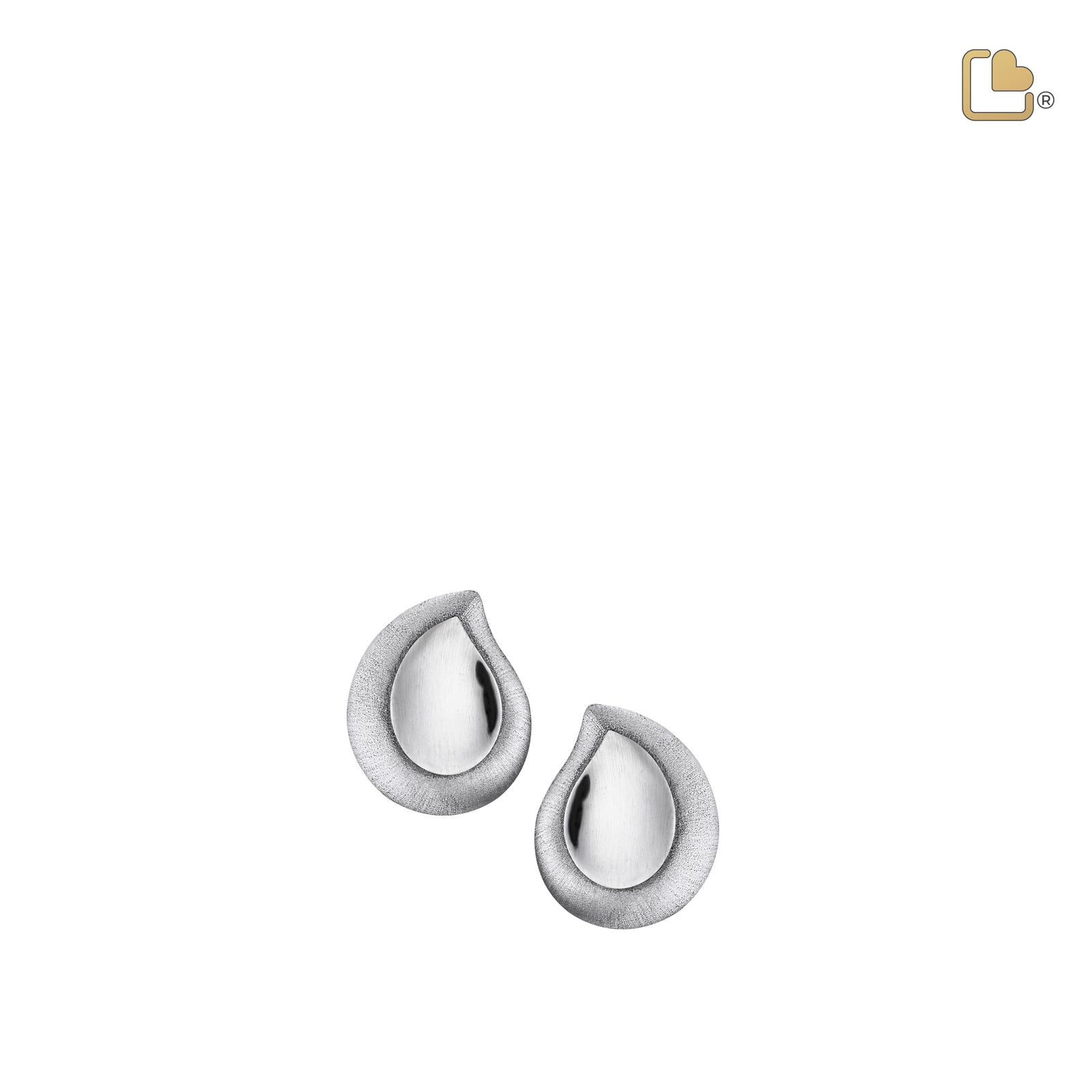 ER1020 TearDrop Stud Earrings Pol & Bru Silver