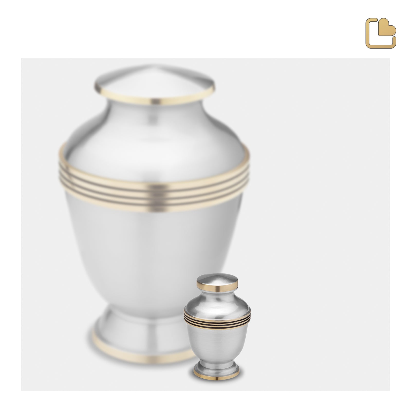 K251 Elegant Keepsake Urn Bru Pewter