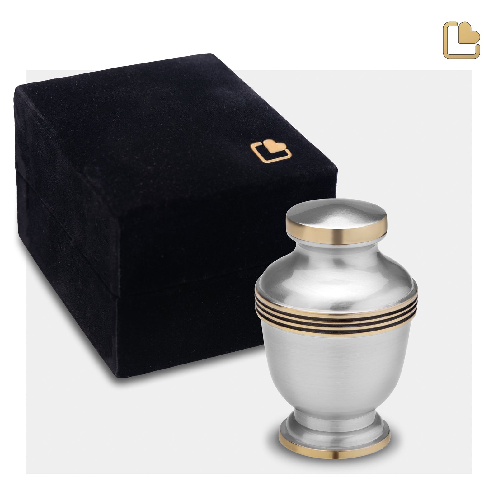 K251 Elegant Keepsake Urn Bru Pewter