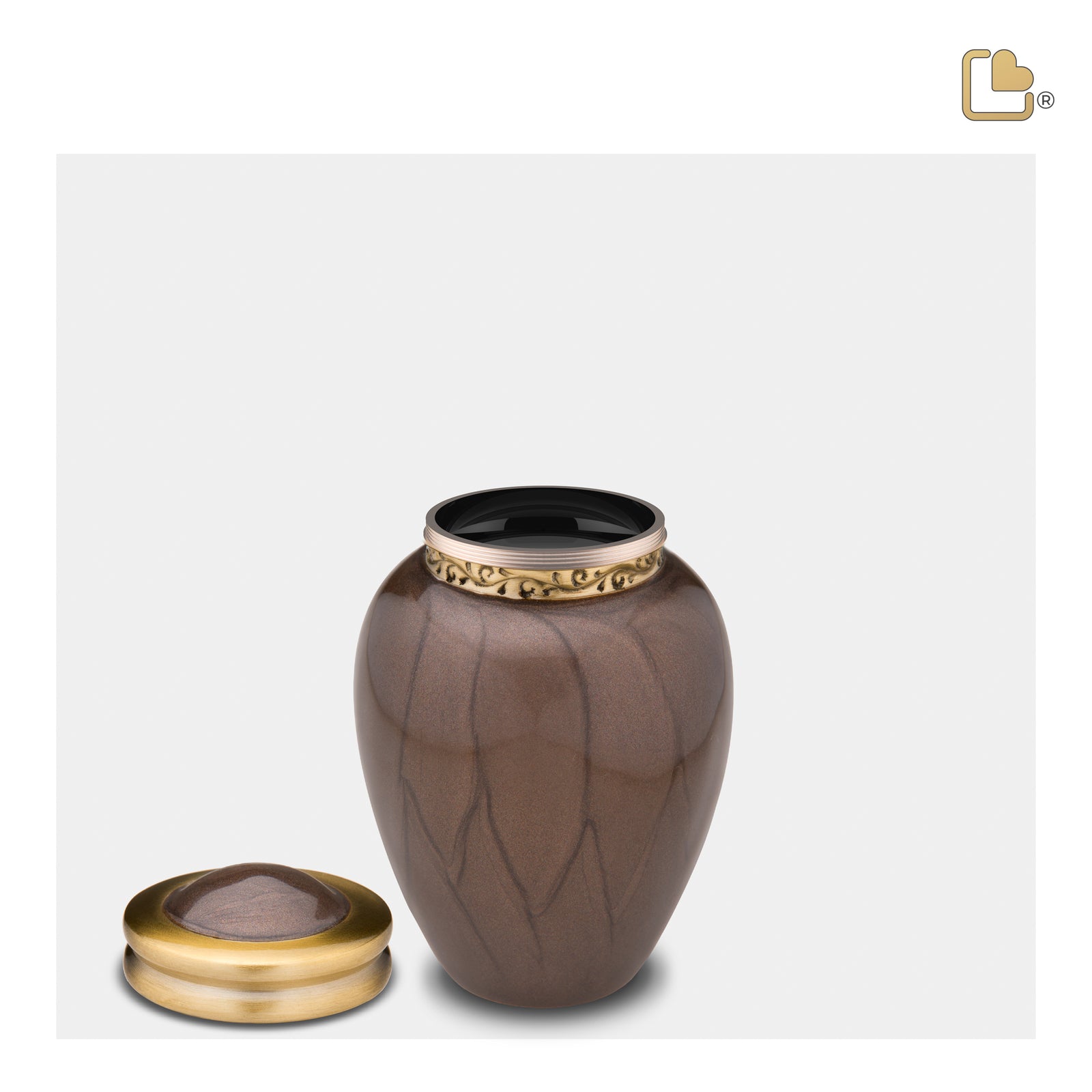 K291 Blessing Keepsake Urn Pearl Bronze & Bru Gold