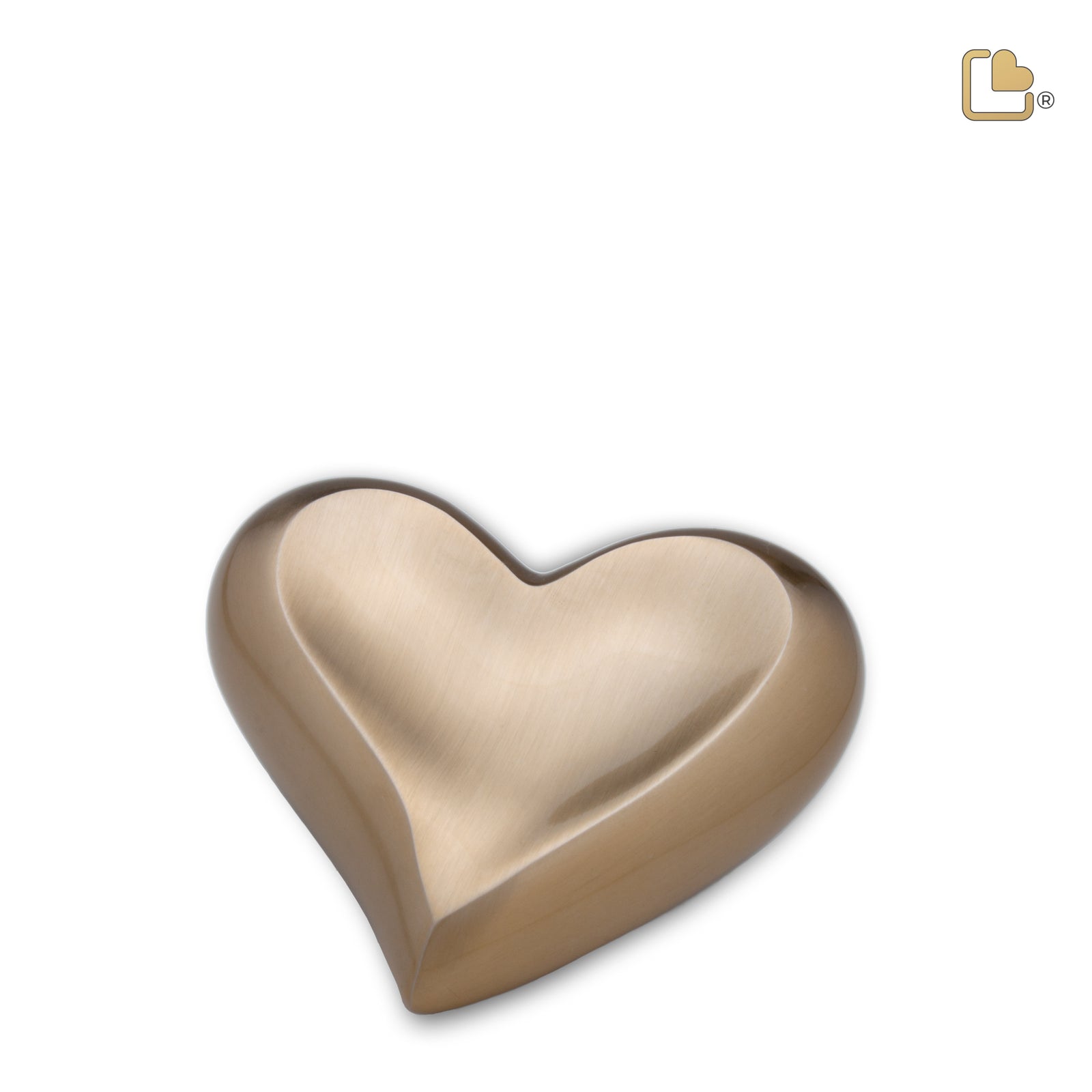 K616 Heart Keepsake Urn Bru Gold