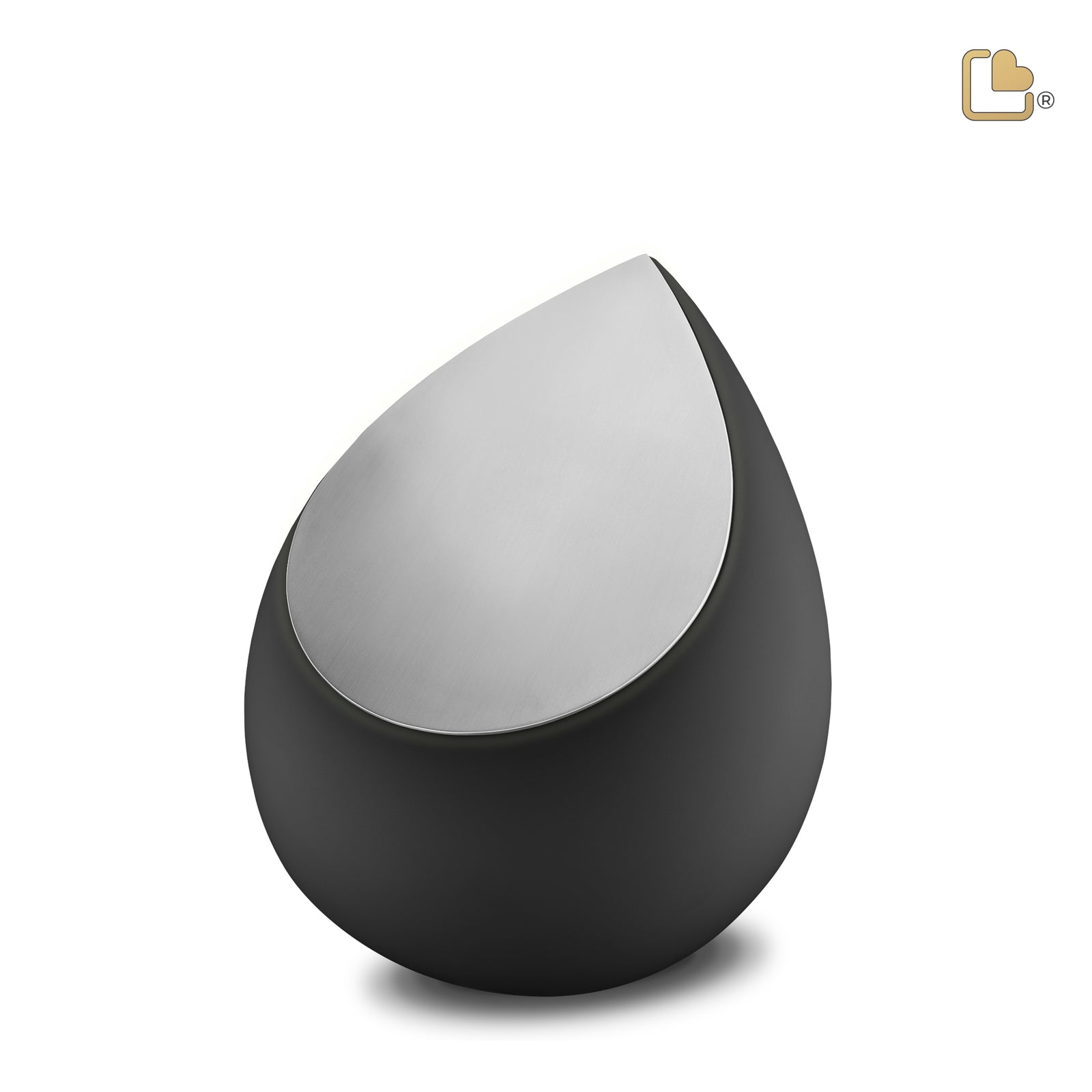 M583 Drop Medium Urn Black & Bru Pewter