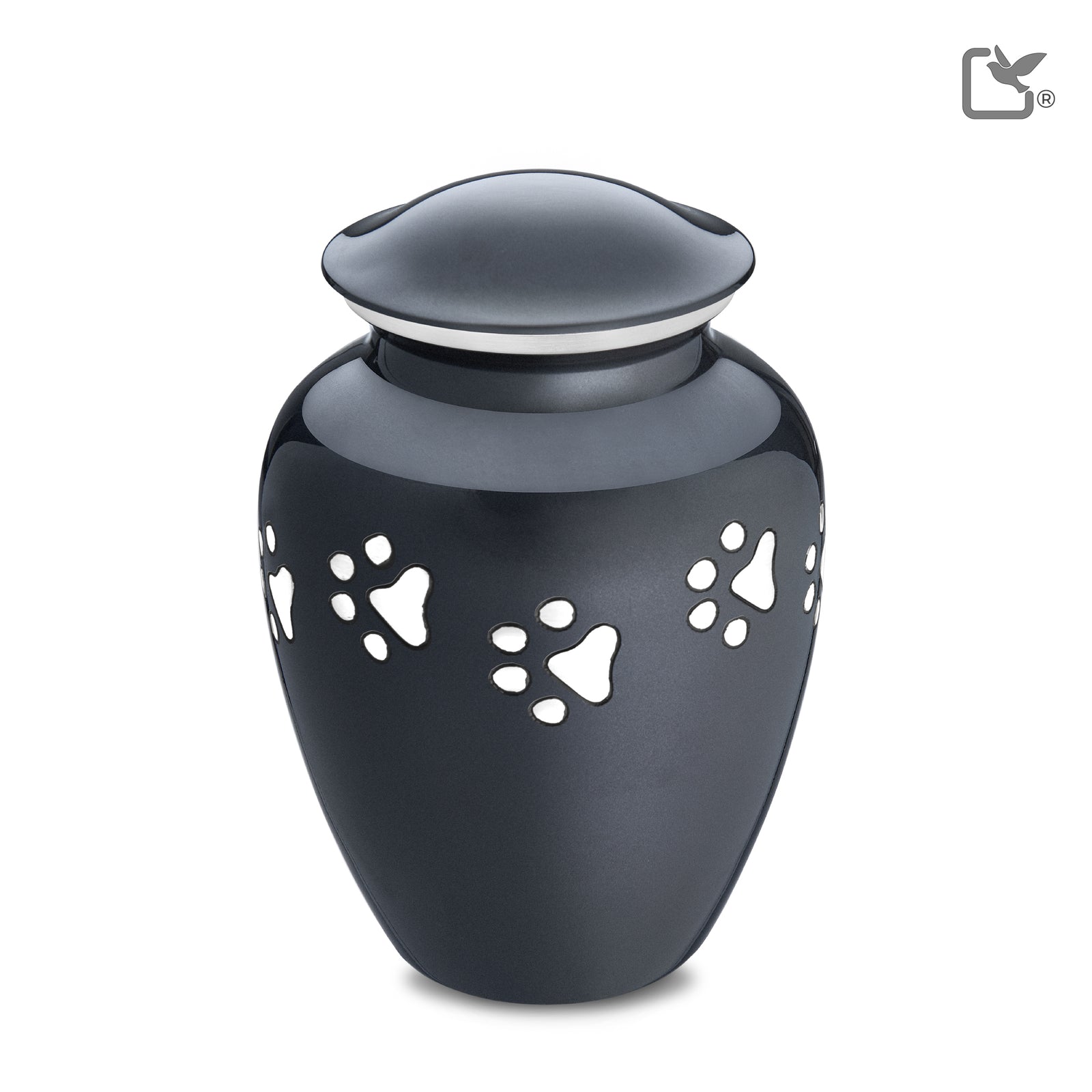 P212L Classic Large Pet Urn Midnight & Bru Pewter