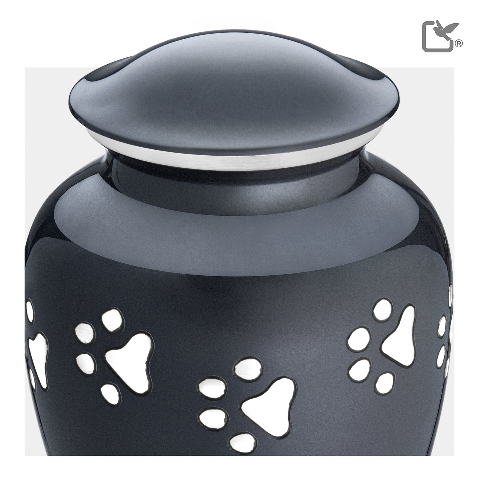 P212L Classic Large Pet Urn Midnight & Bru Pewter