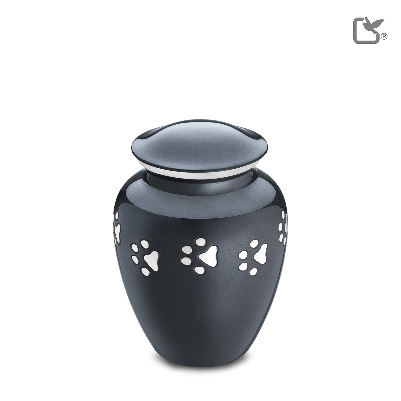 P212M Classic Medium Pet Urn Midnight & Bru Pewter