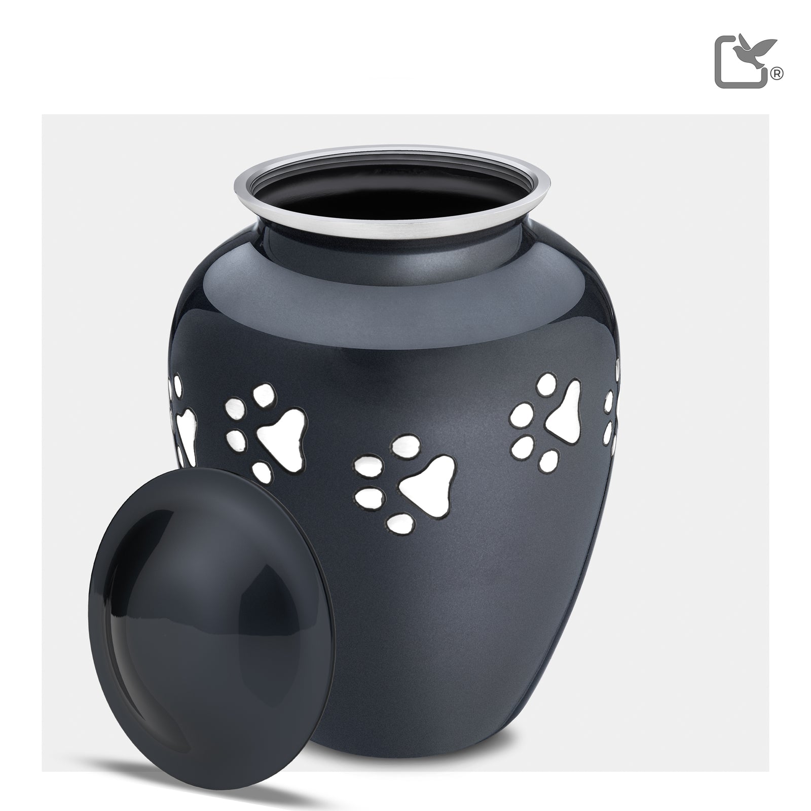 P212M Classic Medium Pet Urn Midnight & Bru Pewter