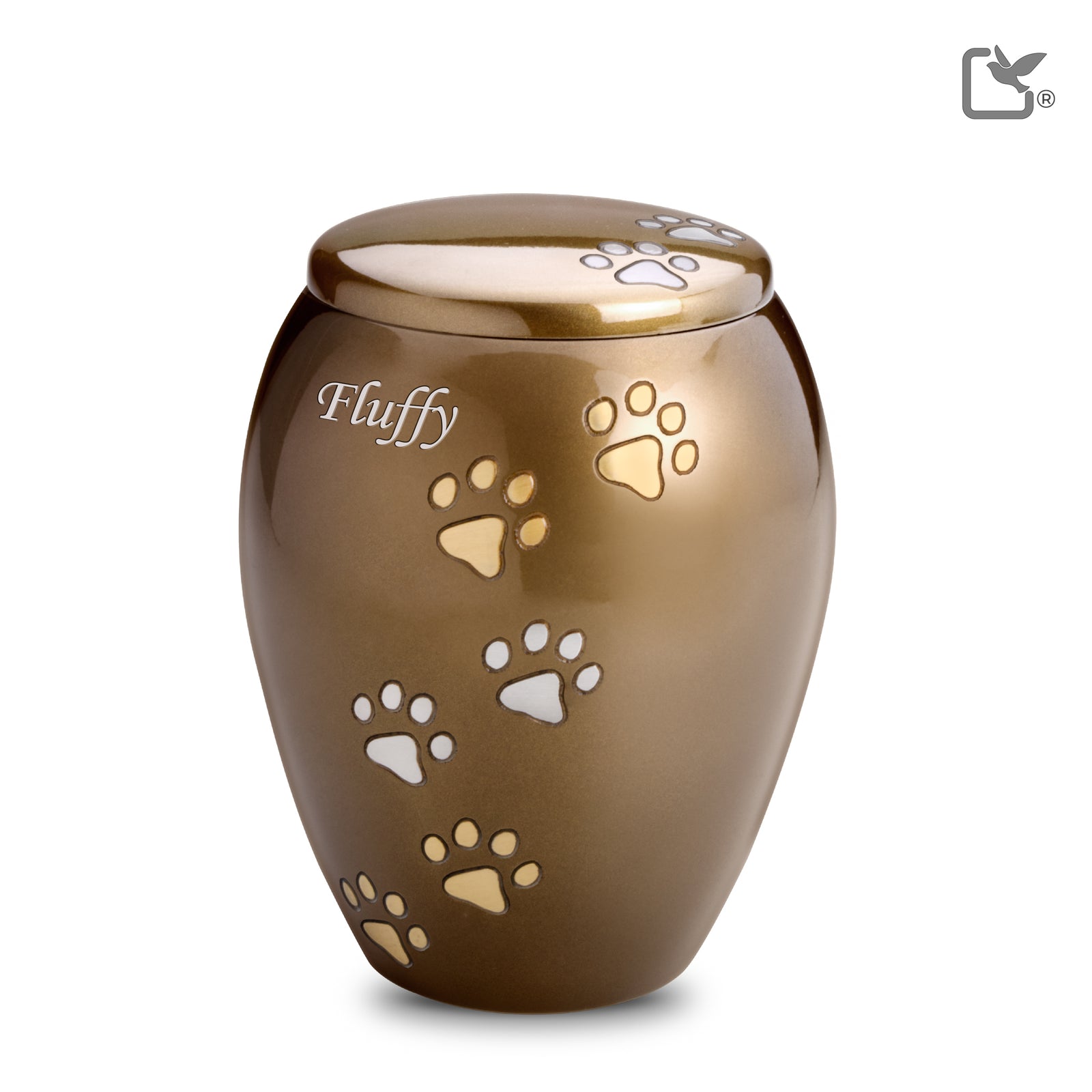 P504M Majestic Medium Pet Urn Bronze & Bru Gold