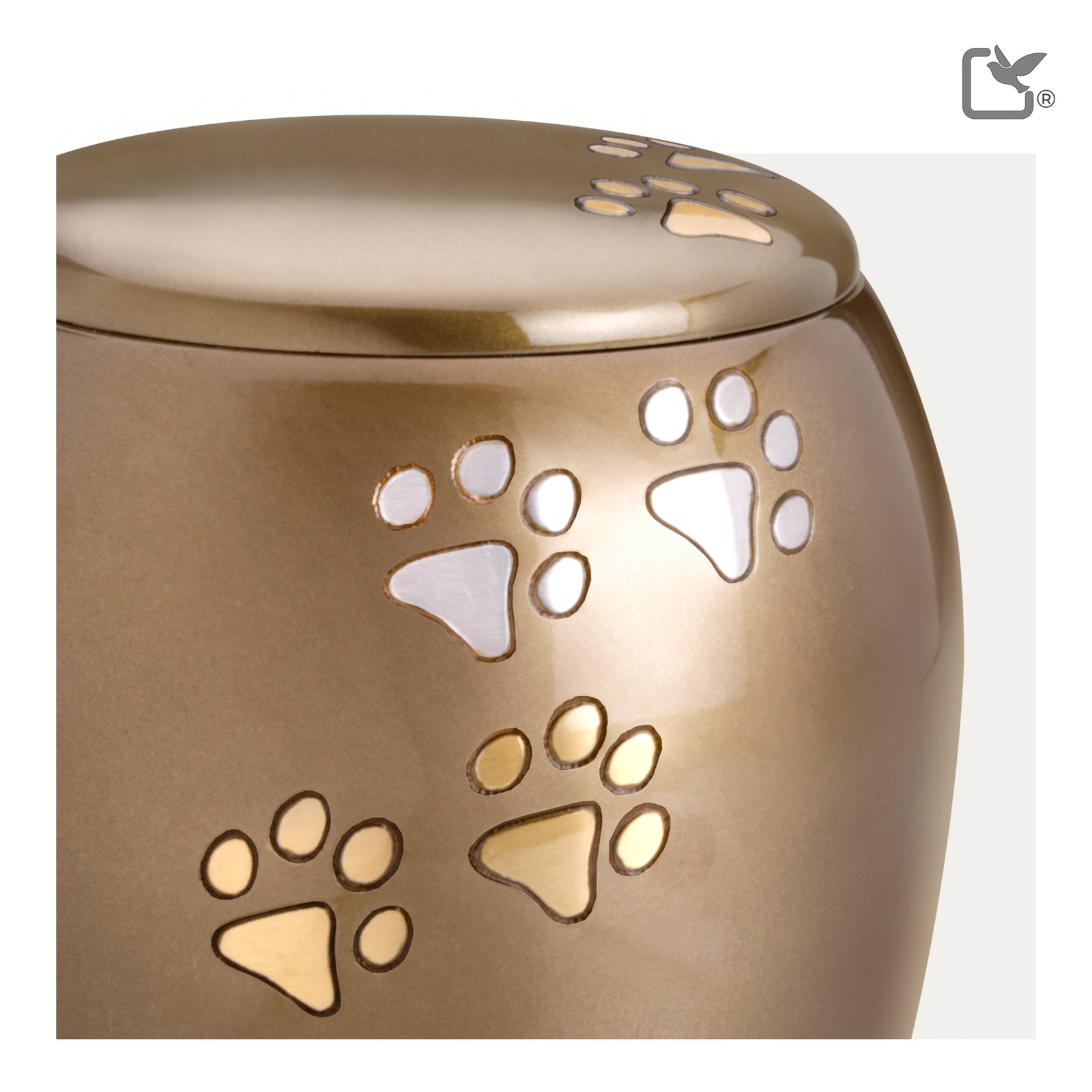 P504M Majestic Medium Pet Urn Bronze & Bru Gold