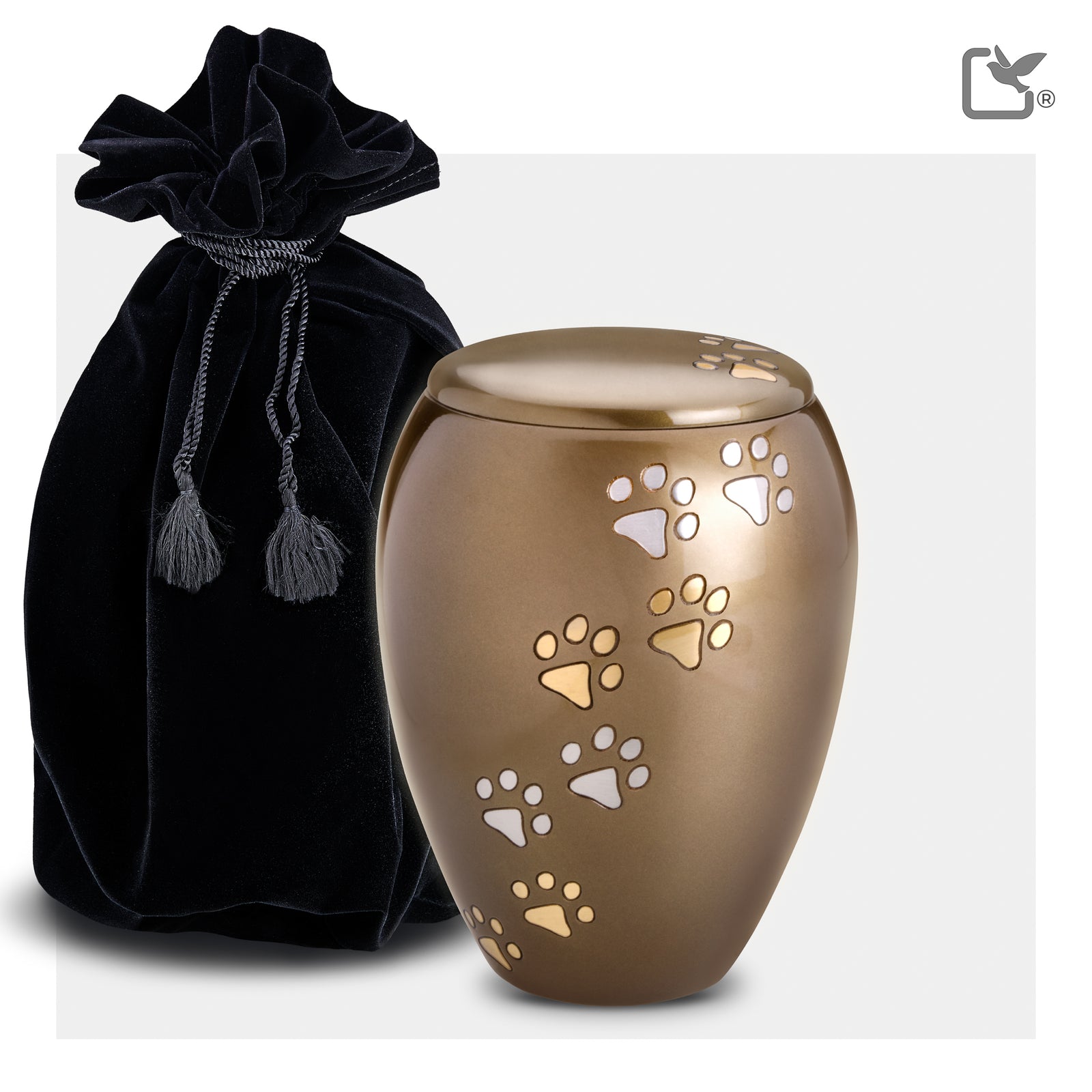 P504M Majestic Medium Pet Urn Bronze & Bru Gold