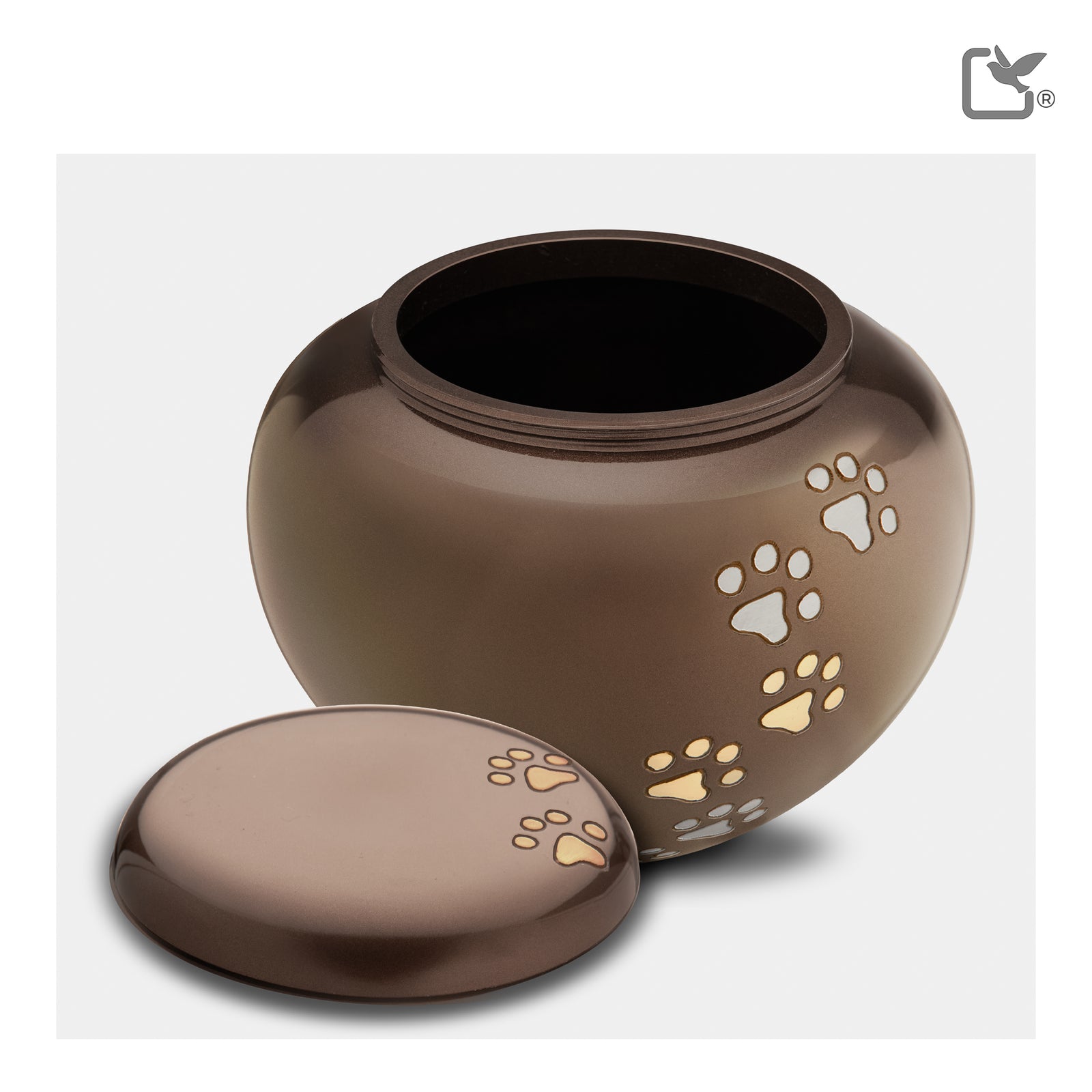 P570L Cuddle Large Pet Urn Bronze & Bru Gold