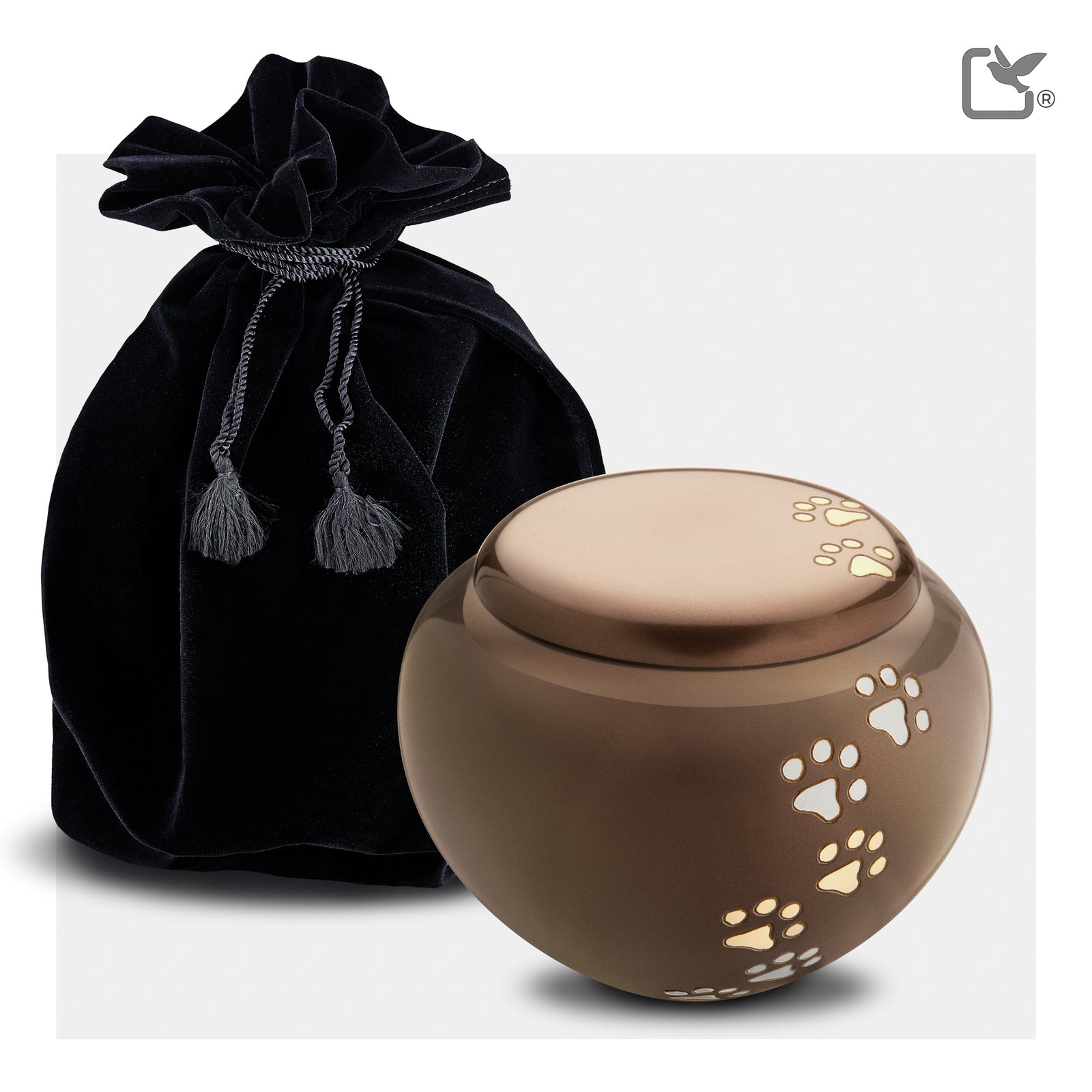 P570L Cuddle Large Pet Urn Bronze & Bru Gold