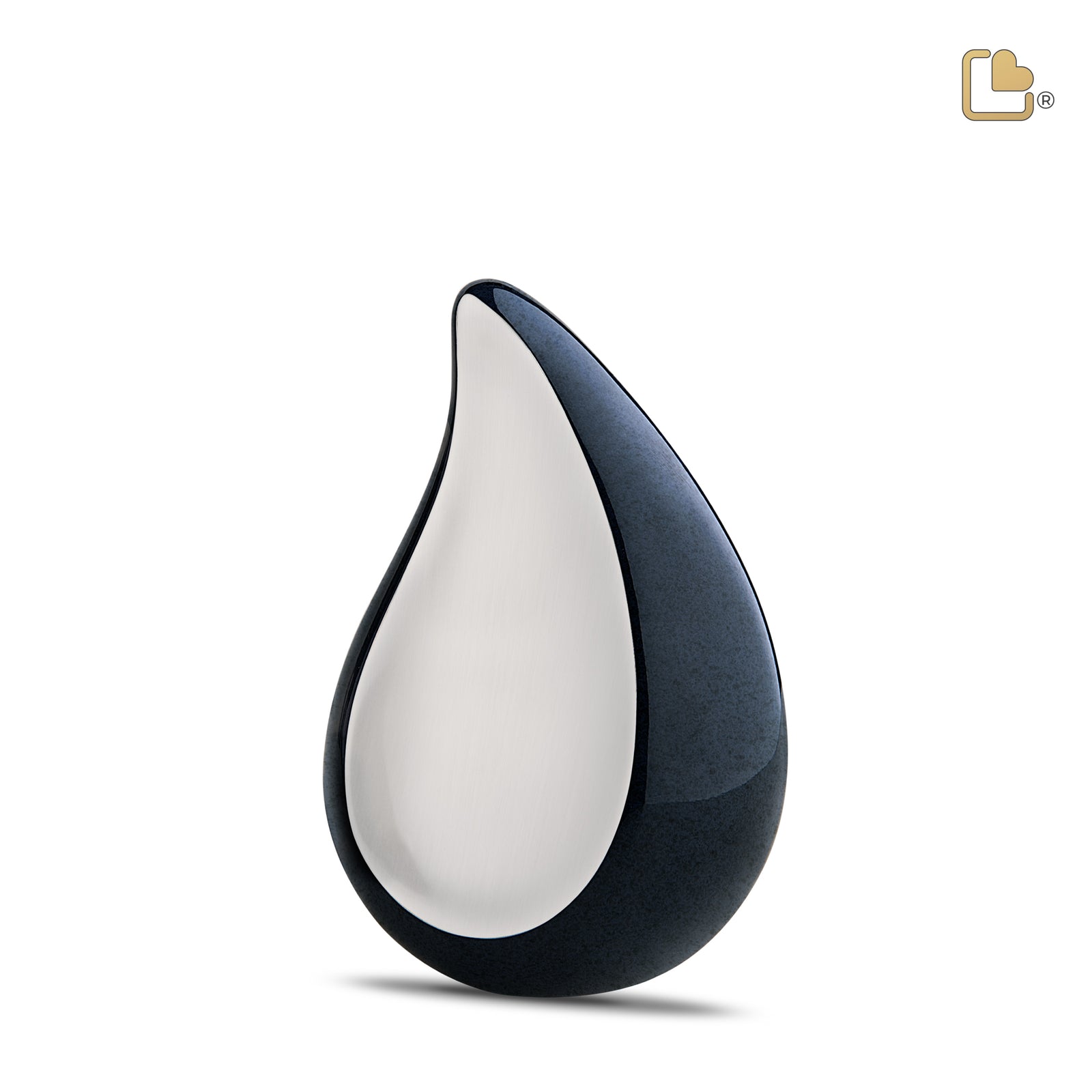 P580 TearDrop Medium Urn Midnight & Bru Pewter