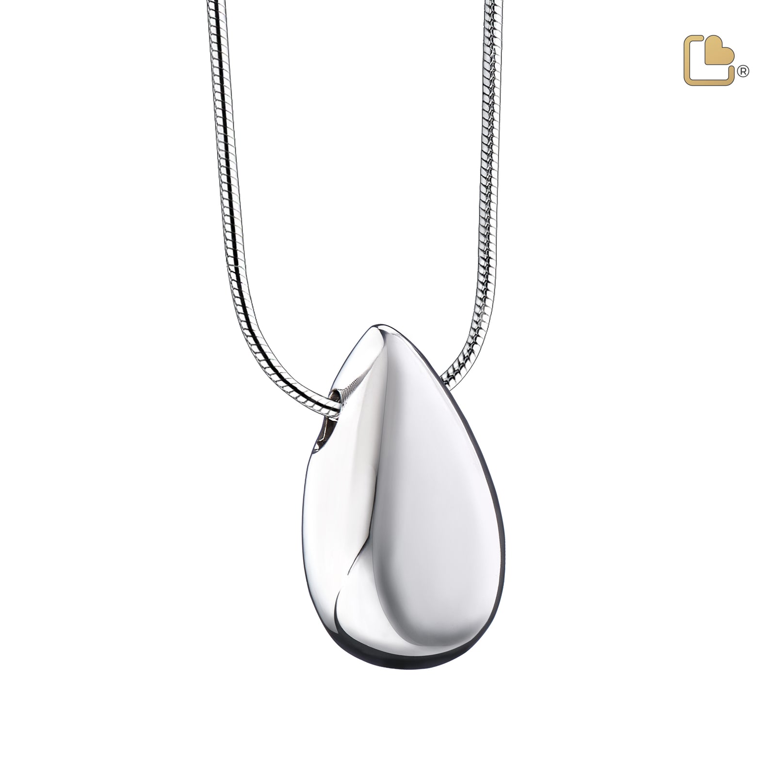 PD1110 Drop Ashes Pendant Pol Silver