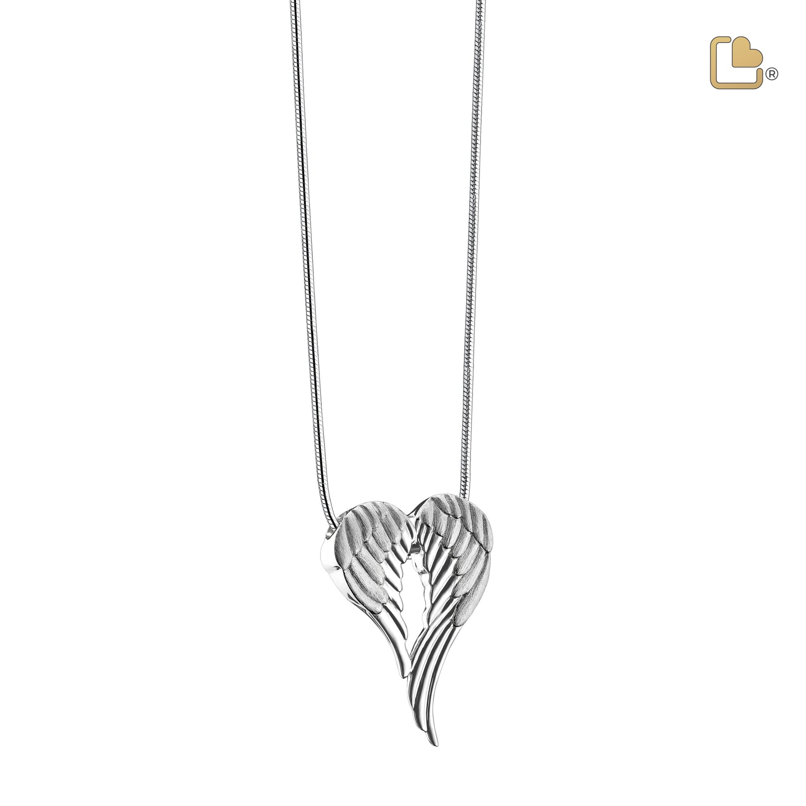 PD1370 AngelWings Ashes Pendant Pol & Bru Silver