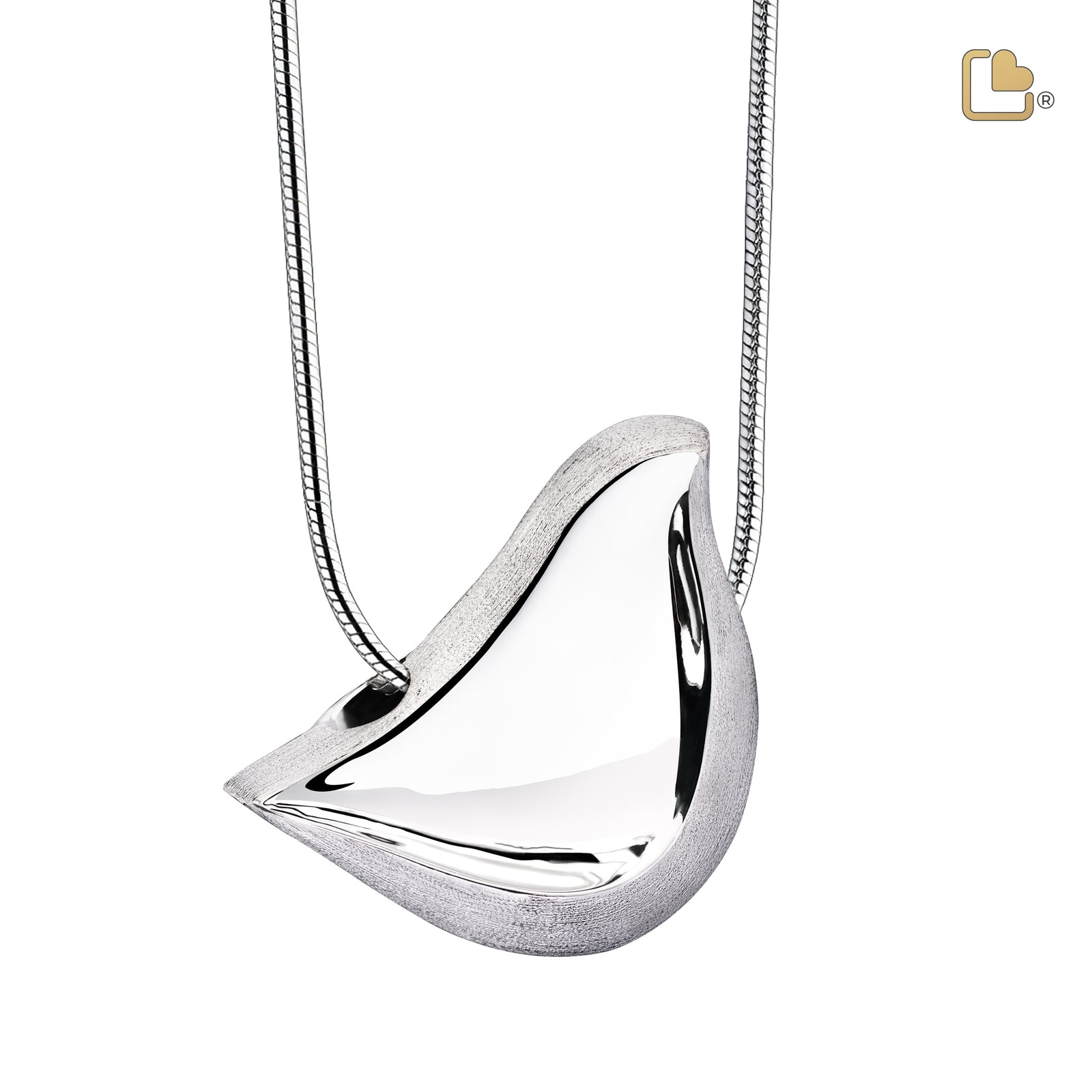 PD1460 LoveBird Ashes Pendant Pol & Bru Silver