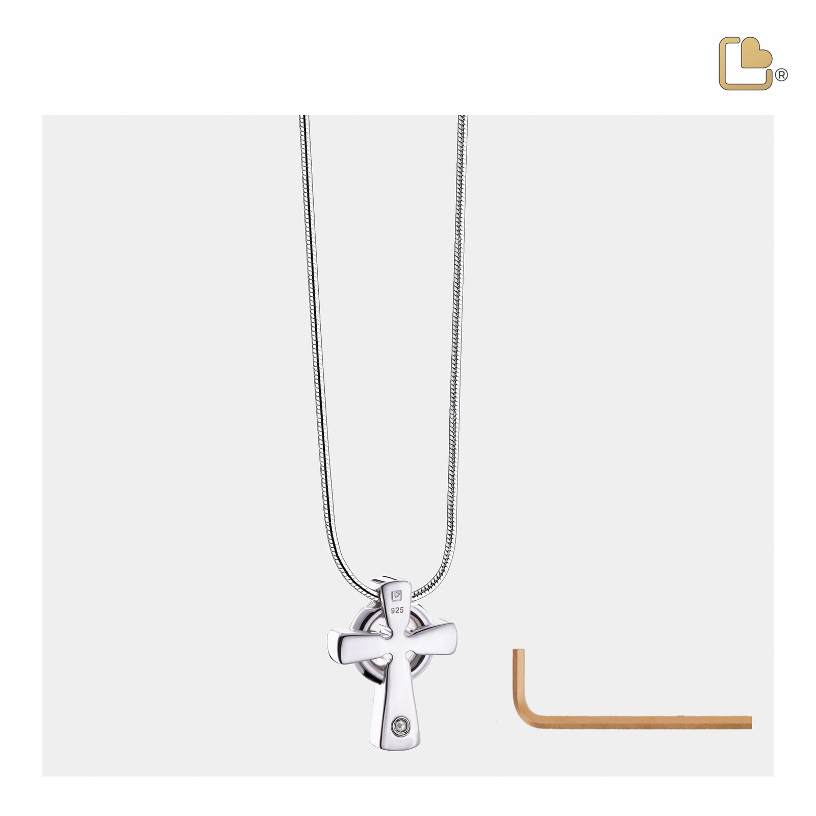 PD1492 CelticCrosswithKnots Ashes Pendant Pol & Bru Silver