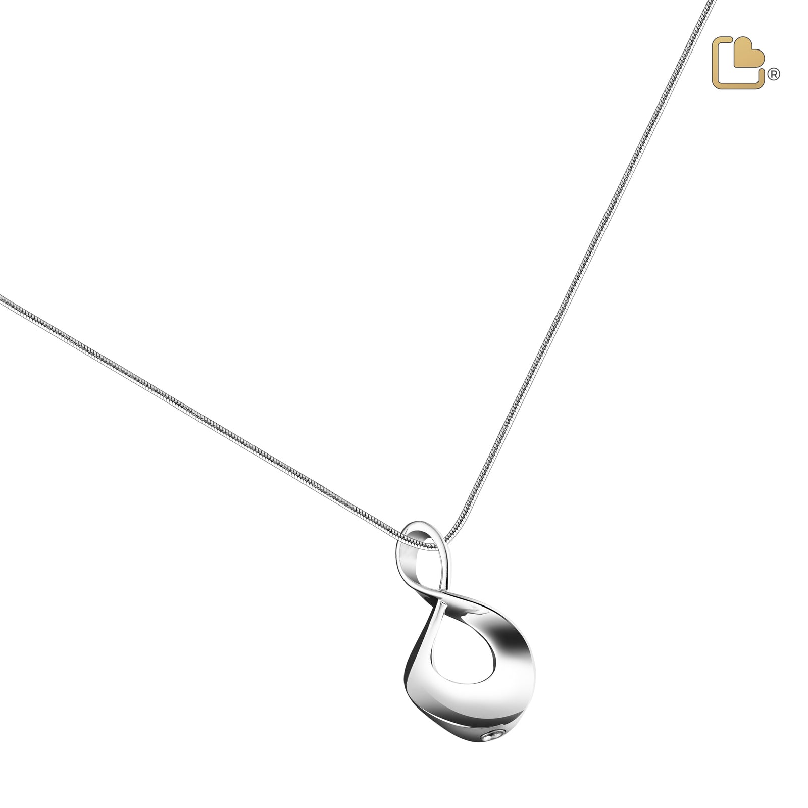 PD1501 InfiniteLove Ashes Pendant Pol Silver