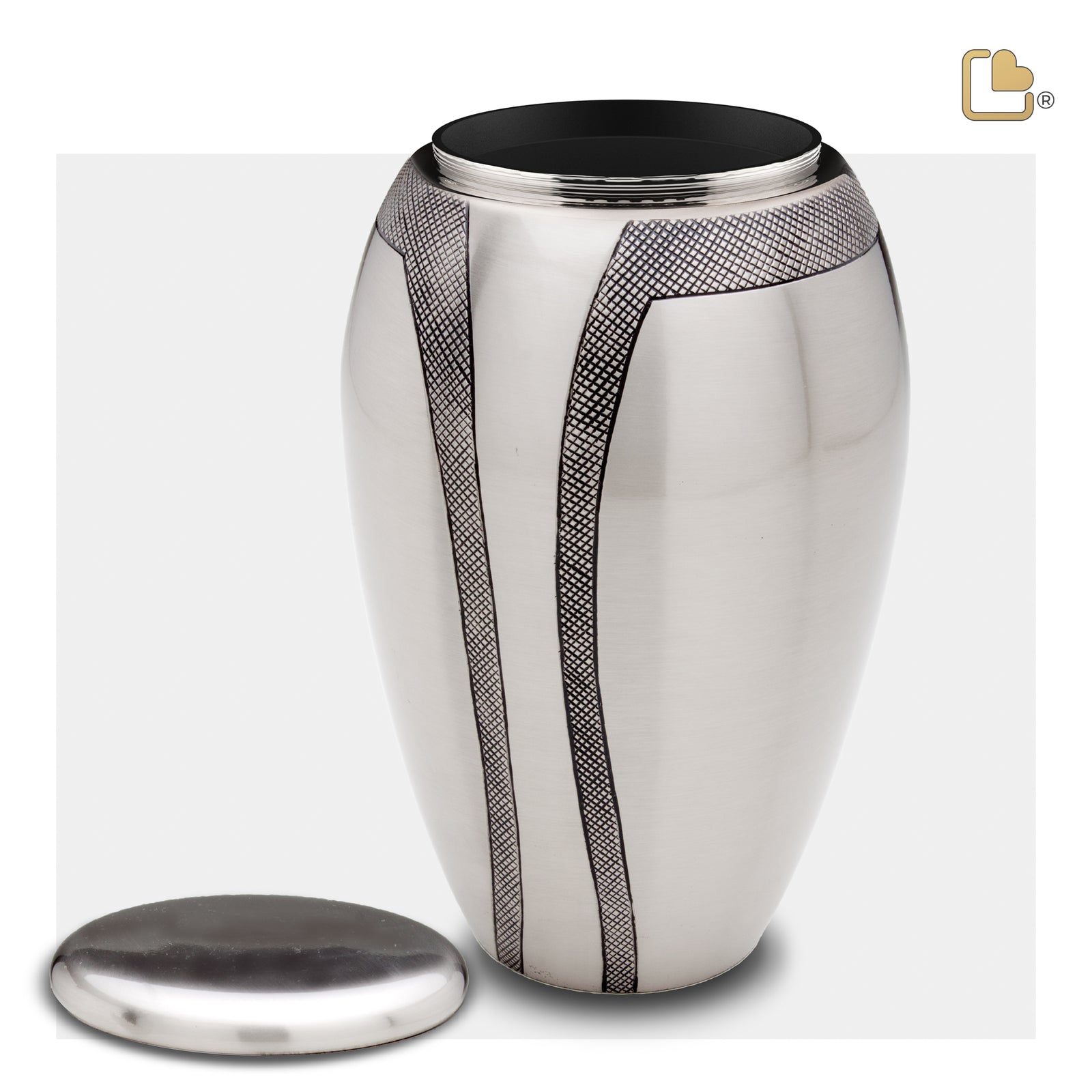 A505   Majestic Stripes Standard Adult Urn Bru Pewter