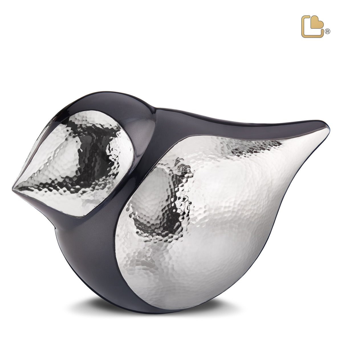 A561   SoulBird Female Standard Adult Urn Midnight &amp; Hmd Silver