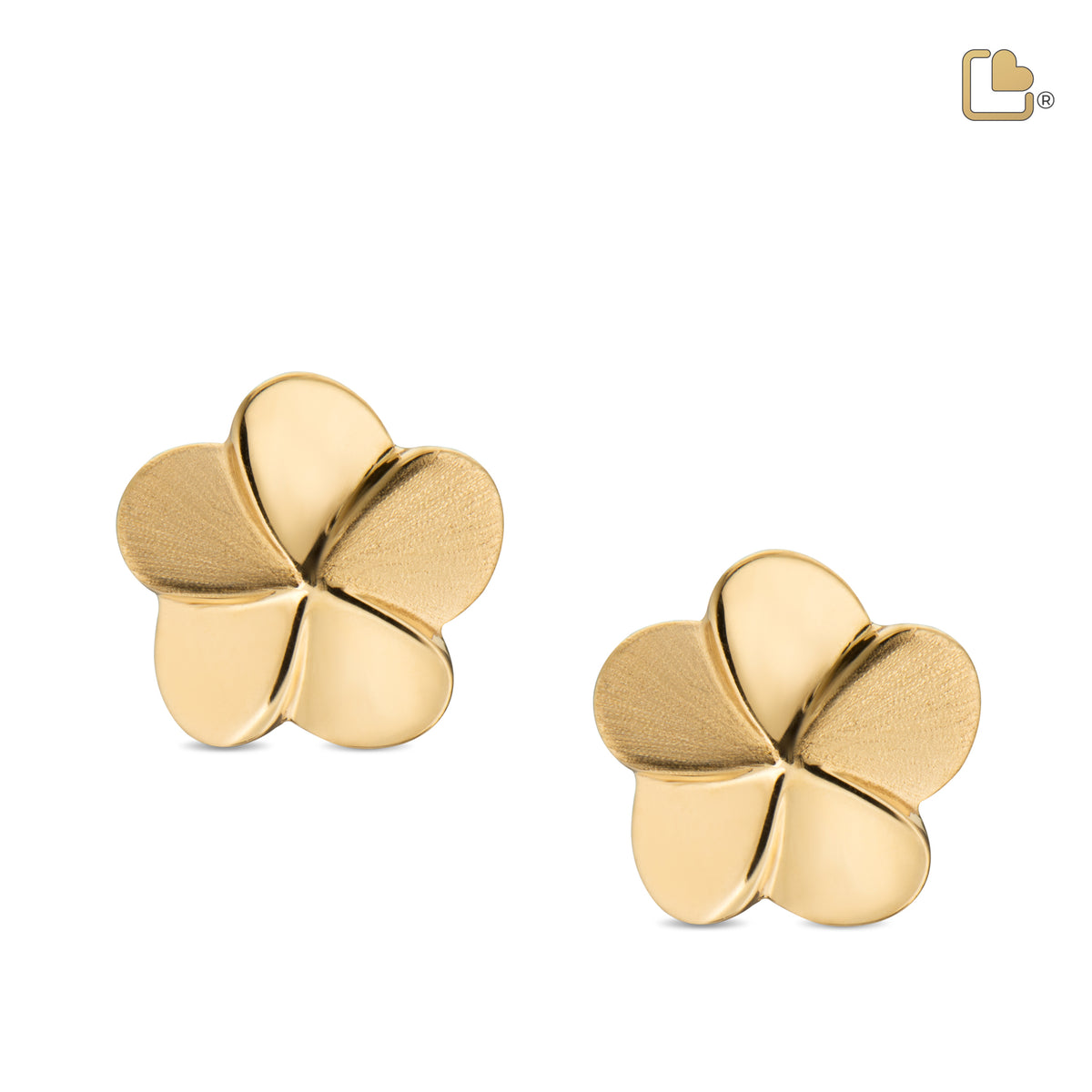 ER1071   Bloom Stud Earrings Pol &amp; Bru Gold Vermeil
