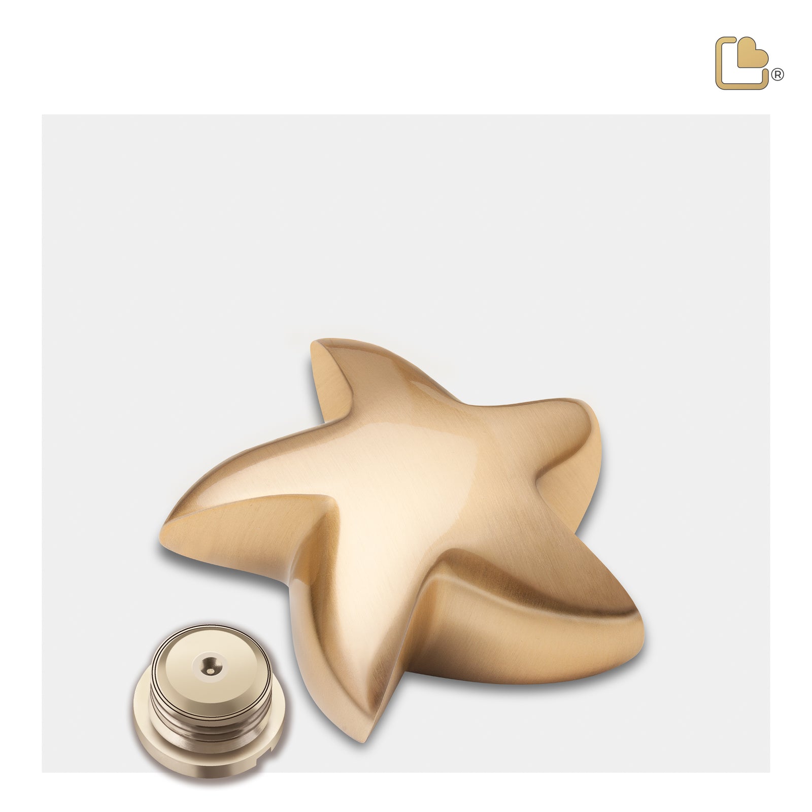 K620   Angelic Star Keepsake Urn Bru Gold