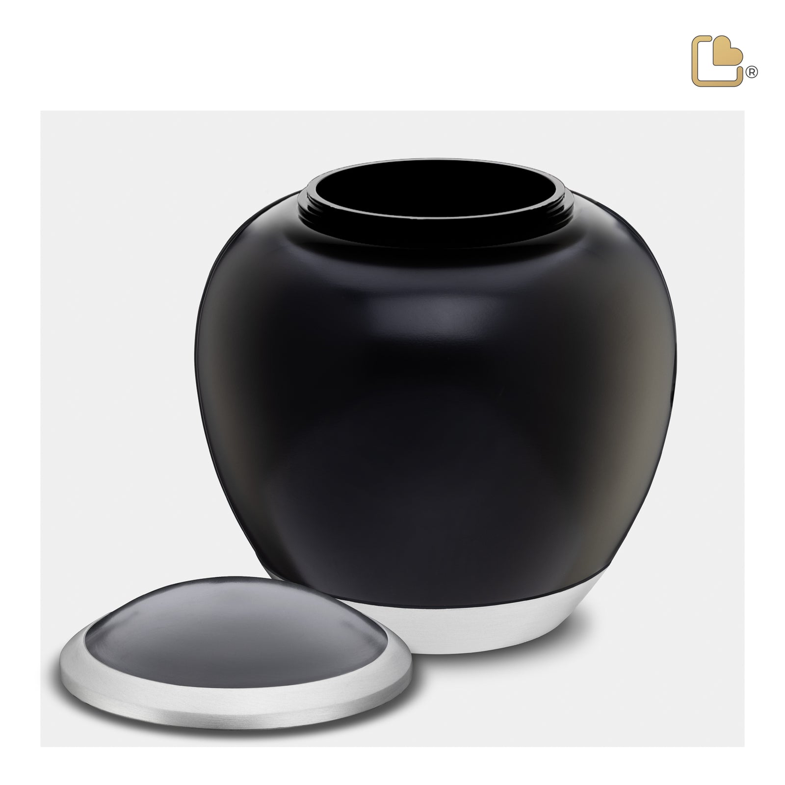 P561L   Shadow Large Pet Urn Black & Bru Pewter