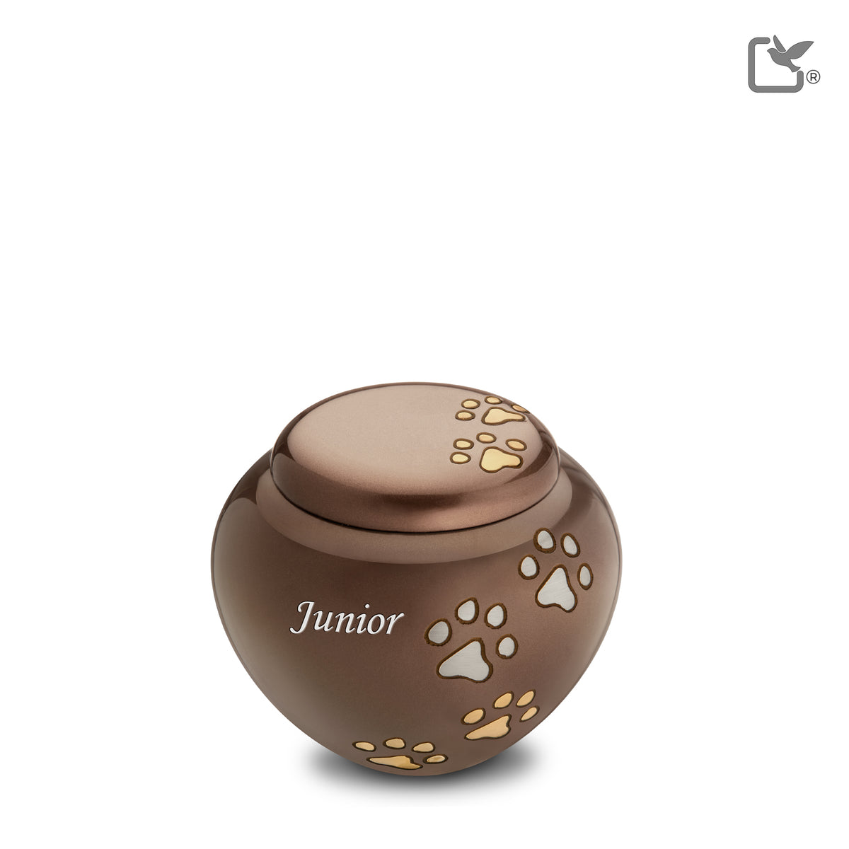 P570S   Cuddle Small Pet Urn Bronze &amp; Bru Gold