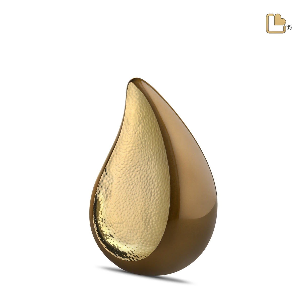 P581   TearDrop Medium Urn Bronze &amp; Hmd Gold