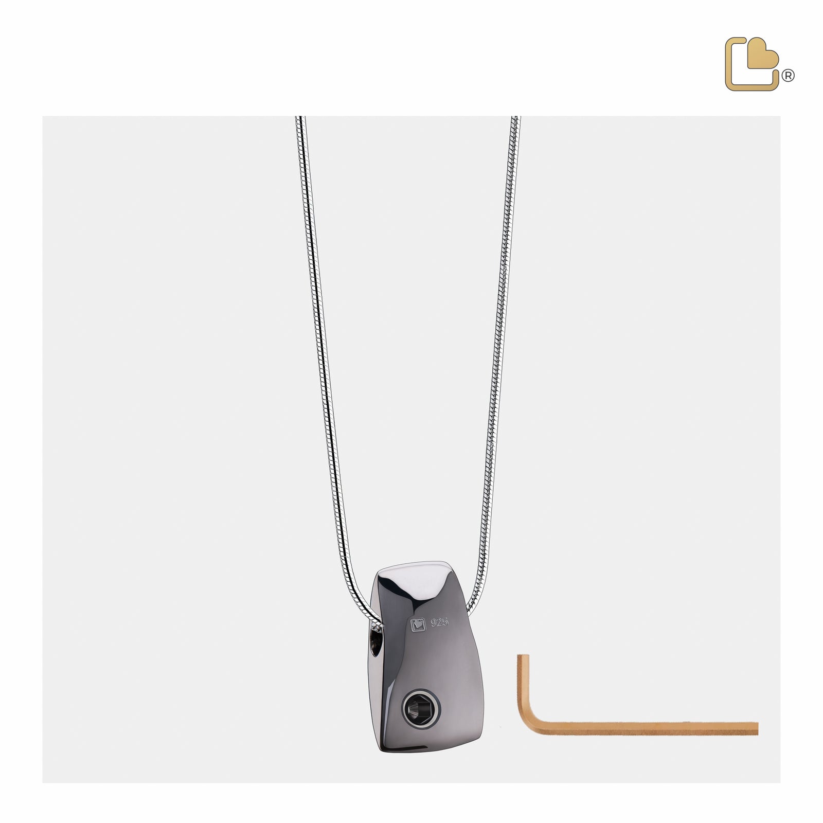 PD1121   Tribute Ashes Pendant Bru Ruthenium