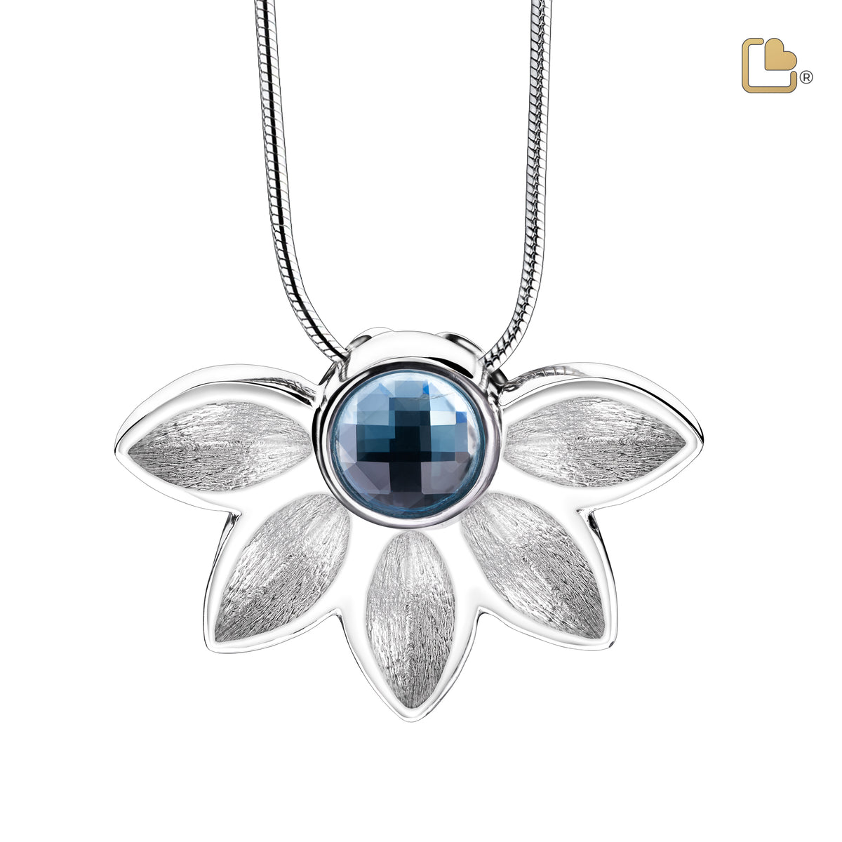 PD1450   Nirvana Azure Ashes Pendant Pol &amp; Bru Silver w/Swarovski®